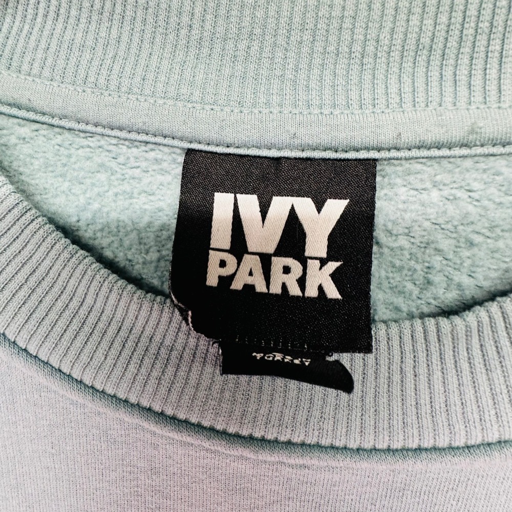 Ivy Park Womens Logo Crewneck Long Sleeve Sweatshirt Mint Blue Size S - Picture 4 of 8